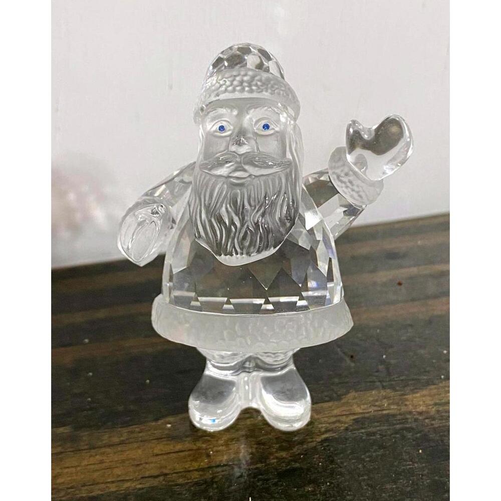 Swarovski Crystal Blue Eyed Santa Claus Figurine